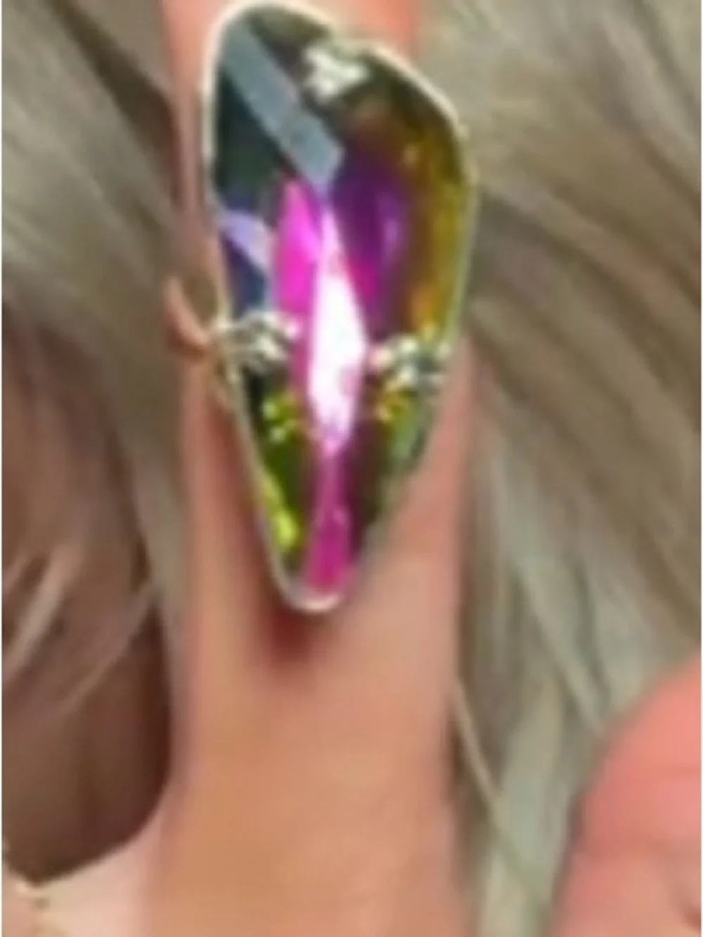 Feed Me Gems Volcano Aura Ring